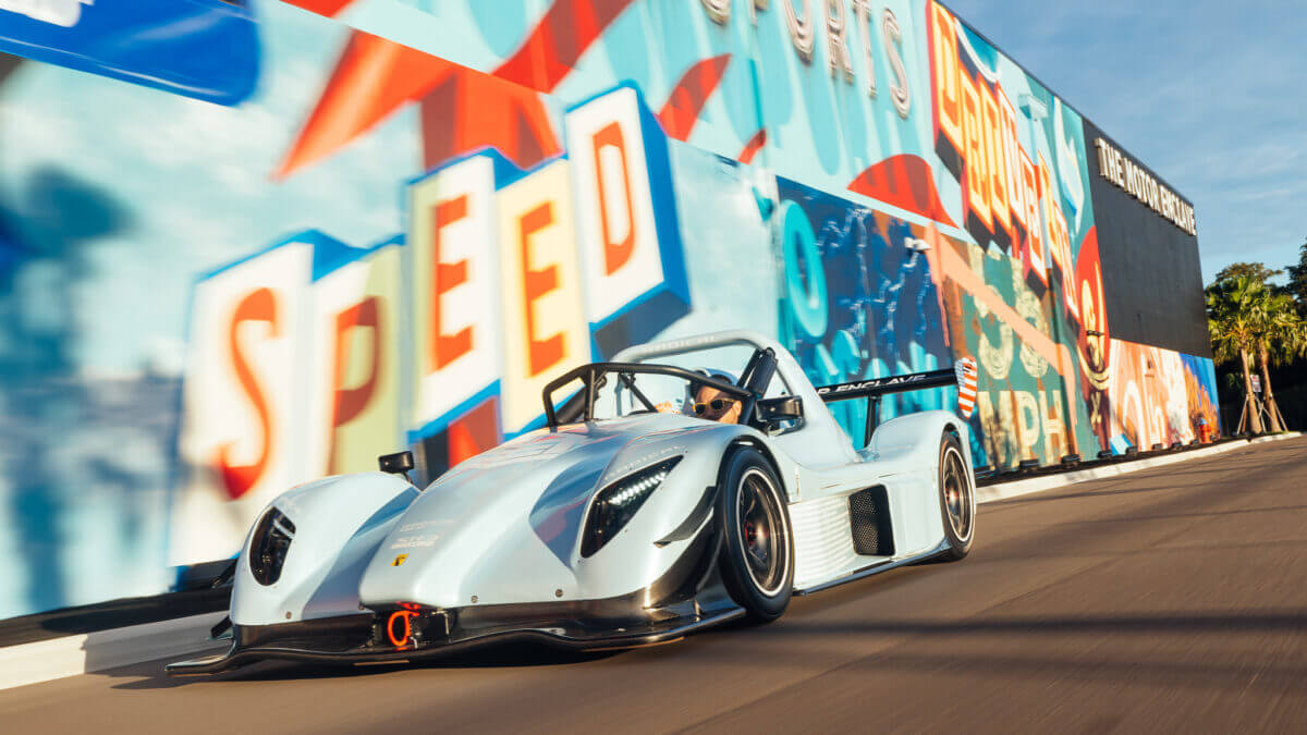 radical race car racing front