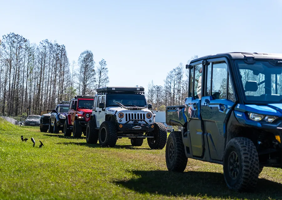 jeeps lined up